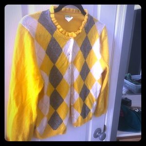JCREW Argyle Cardigan